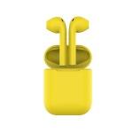 Наушники беспроводные с зарядным боксом TWS AIR SOFT, цвет желтый