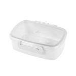 Ланч-бокс FRESH, пластик, 750мл, 180*130*62 мм, белый