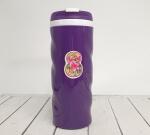 350мл,Термостакан Волнистый фиолетовый, розовый, белый 