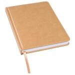 Ежедневник недатированный Bliss, А5,  светло-коричневый, белый блок, без обреза светло-коричневый