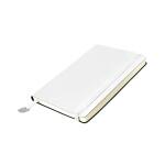 Ежедневник недатированный Boomer, А5,  белый, кремовый блок, без обреза белый