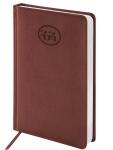Ежедневник датированный 2026  А5, кожзам Тавор, коричневый