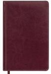 Ежедневник А5 недатированный, Небраска бордовый, кремовый блок темно-синий коричневый бордовый