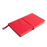 Ежедневник недатированный Fusion, А5, красный, кремовый блок, красный срез красный