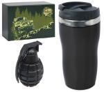 Набор отверток "Граната" и термостакан софт-тач 450 мл, металл в  подарочной коробке