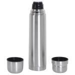 Термос с двумя кружками; D=8 см; H=34,2 см; 1000 мл; металл; лазерная гравировка