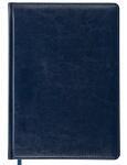 Ежедневник недатированный, А4, 210х297 мм, 160 л.,Небраска,темно-синий, кремовый блок