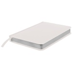 Ежедневник недатированный Joy, А5,  белый, белый блок, серебряный обрез белый