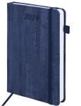 Ежедневник датированный 2026, А5, кожзам Wood, синий