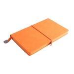 Ежедневник недатированный Fusion, А5, оранжевый, кремовый блок, оранжевый срез оранжевый
