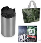 Набор: термокружка 250мл, набор для выживания в подарочном пакете