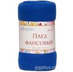 Плед 130х150см синий 