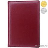 Ежедневник датированный Небраска, Eletto, бордовый с золотым/серебряным обрезом