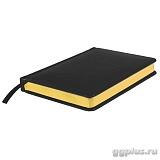 Ежедневник датированный Joy, А5, черный, белый блок, золотой обрез