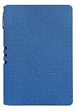 Блокнот А5 недатированный Рогожка синий, 14,0 х 20,2 см