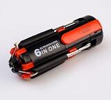 Мультитул 6 в 1. Фонарь-4 диода, набор 5 отвёрток. 10смх4см