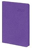 Ежедневник датированный 2026, А5, гибкая обложка, кожзам,Стиль, фиолетовый