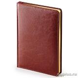 АКЦИЯ!!! Цена при тираже от 100шт. Ежедневник недатированный Sidney Nebraska «BV», золотой обрез, бордовый Бордовый