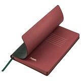 Ежедневник недатированный, Portobello Trend, River side, 145х210, 256 стр, зеленый/бургунди, светлый срез, светлый форзац Зеленый