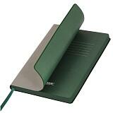 Ежедневник недатированный, Portobello Trend, Latte NEW, 145х210, 256 стр, серый/зеленый (темный форзац) Серый