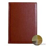 Ежедневник датированный Небраска, Eletto, коричневый с золотым/серебряным обрезом