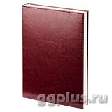 Ежедневник А5 недатированный, Небраска бордовый на 2018 год Синий