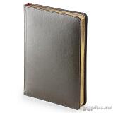 АКЦИЯ!!! Цена при тираже от 100шт.      Ежедневник недатированный Sidney Nebraska «BV», золотой обрез, серый Серый