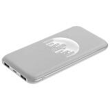 Внешний аккумулятор с подсветкой логотипа markBright City, 10000 мАч, серый