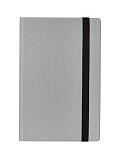 Блокнот 13,5х20,3 см вивелла серый с резинкой, 224стр