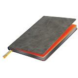 Ежедневник недатированный, Portobello Trend, Atlas, 145х210, 256 стр, серый, срез-фольга/серый Серый