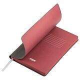 Ежедневник недатированный, Portobello Trend, AuroraS, 145х210, 256 стр, перфорация на кажд.странице, серый/бургунди Серый