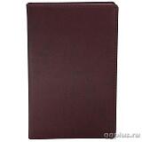 Визитница на 3 окна Вивелла, Eletto, бордовая