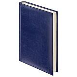 Ежедневник А6 недатированный Небраска, синий, кремовый блок