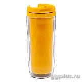 350 мл, термостакан желтый под полиграфическую вставку