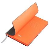 Ежедневник недатированный, Portobello Trend, AuroraS, 145х210, 256 стр, перфорация на кажд.странице, серый/оранжевый Серый