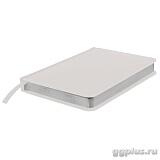 Ежедневник недатированный Joy, А6+, белый, белый блок, серебряный обрез